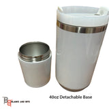 40oz Mega 2in 1  Sublimation Blank Stainless Steel Travel Tumbler with Detachable Base