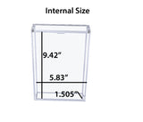 Acrylic Trading Card Box Display Case with Ultra Strong Magnetic Lid, Clear