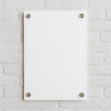 Sublimation Glass Photoboard – Wall-Mounted with Standoffs