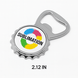 Blank Chrome Bottle Opener Fridge Magnet – Sublimation Ready
