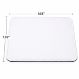 Blank Sublimation Mouse Pad 7.85" x 9.55" – Premium Polyester Surface, 2mm Thick with Stitched Edges