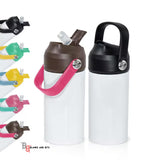 12oz Kids Water Bottle Tumbler With Strap Handle