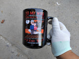 15oz Sublimation Black Coffee Mug with White Patch – Premium Blank Mug for Custom Printing