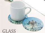 Glass Sublimation Coaster Blank 4 Inchs Pack of 4