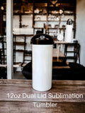 Dual Lid Sublimation Tumbler