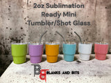 Sublimation Mini 2oz Tumbler Shot Glass