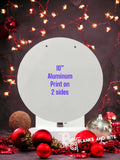 Sublimation Aluminum Door Decor Round With Holes