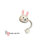 Silicone Straw Toppers Pack of 5