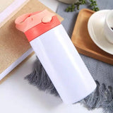 12 OZ KIDS SUBLIMATION SIPPY STRAIGHT TUMBLERS WITH HANDLE