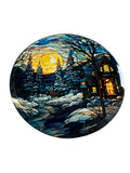 3.5” Round Sublimation Glass Ornament – Slight Frosted Finis