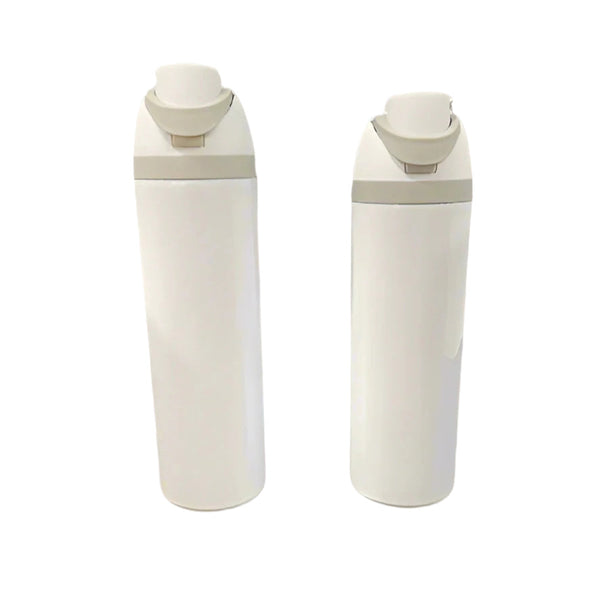 Straw-and-Spout Sublimation Stainless Steel Water Bottle