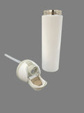 Straw-and-Spout Sublimation Stainless Steel Water Bottle