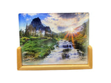 Acrylic Sublimation Photo Sheet 6”x8” with Bamboo Stand