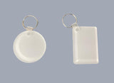 Sublimation Blank Acrylic Keychains Pack of 12