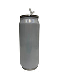 SUBLIMATION WHITE BLANK STAINLESS STEEL INSULATED SODA CAN TUMBLER 17oz