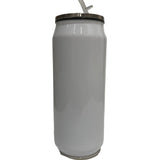SUBLIMATION WHITE BLANK STAINLESS STEEL INSULATED SODA CAN TUMBLER 17oz