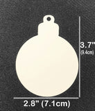 Aluminum Sublimation Ornament Pack of 5