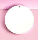 Aluminum Sublimation Round Ornament 3.75" Pack of 5