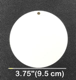 Aluminum Sublimation Round Ornament 3.75" Pack of 5