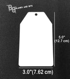 Aluminum Sublimation Gift Tag Ornament Pack of 5