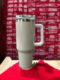 40oz Mega Sublimation Blank Stainless Steel Travel Tumbler with Handle