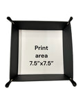 Snap Tray PU Leather Catch All Sublimation Blank  11.5"