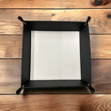 Snap Tray PU Leather Catch All Sublimation Blank  11.5"