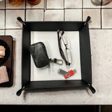 Snap Tray PU Leather Catch All Sublimation Blank  11.5"