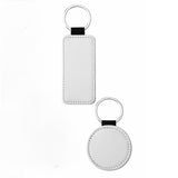 PU Leather Sublimation Blanks Keychains Pack of 6