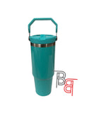 30oz Sublimation Blank Stainless Steel Travel Tumbler with Handle