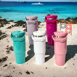 30oz Sublimation Blank Stainless Steel Travel Tumbler with Handle