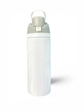 Straw-and-Spout Sublimation Stainless Steel Water Bottle