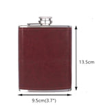 Pocket Hip 8oz Flask PU Leather for Vinyl or Engraving