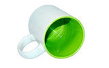 11oz. Sublimation Green Inner And Handle Ceramic Coffee Mug
