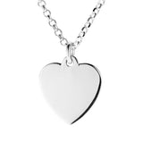 Sterling Silver Heart Pendant for Engraving Pack of 10