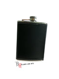 Pocket Hip 8oz Flask PU Leather for Vinyl or Engraving
