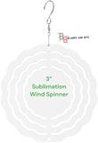 Sublimation 3" Aluminum Wind Spinner