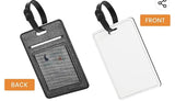 Sublimation PU Leather Lugage Tag