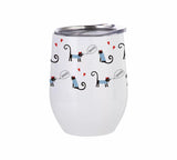 12oz Stainless Steel Stemless Wine Cup with Lid