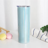 20oz Stainless Steel Straight Sublimation Tumbler Color with Straw & Lid