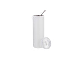 20oz Stainless Steel Straight Sublimation Tumbler With Screw Top Lid