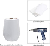 12oz Stainless Steel Stemless Wine Cup with Lid