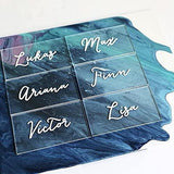 Acrylic Clear 3.5"x2" Blank Place Card  Pack of 20