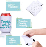 Sublimable Neoprene Can Cooler Koozie Pack of 10