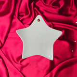 Christmas Ceramic Sublimation Ornament Blanks