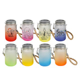 Sublimation Solar-Powered LED Colored Mason Jar Lights Lantern