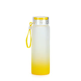 Gradient Frosted Sublimation Glass Water Bottles 17oz
