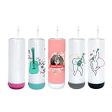 20oz Sublimation Bluetooth Speaker Tumbler Stainless Steel Wireless Straight Tumblers Double Wall Vacuum Insulated