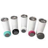 20oz Sublimation Bluetooth Speaker Tumbler Stainless Steel Wireless Straight Tumblers Double Wall Vacuum Insulated