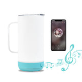 Straight Sublimation 14oz Coffee Mugs with Bluetooth Speaker Bottom